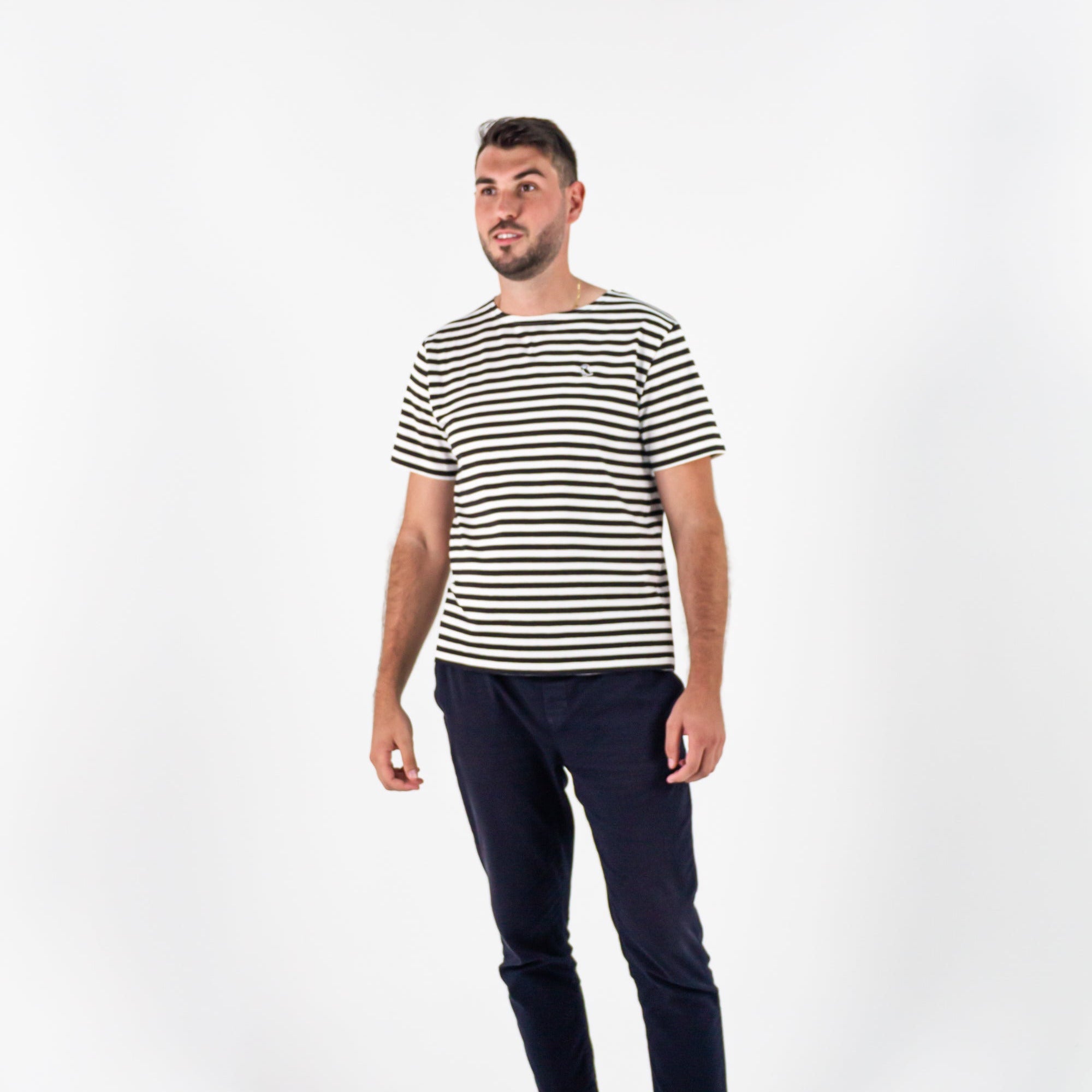 La Marinière 1858 manga corta - Hombre Blanco - Gauvain Paris