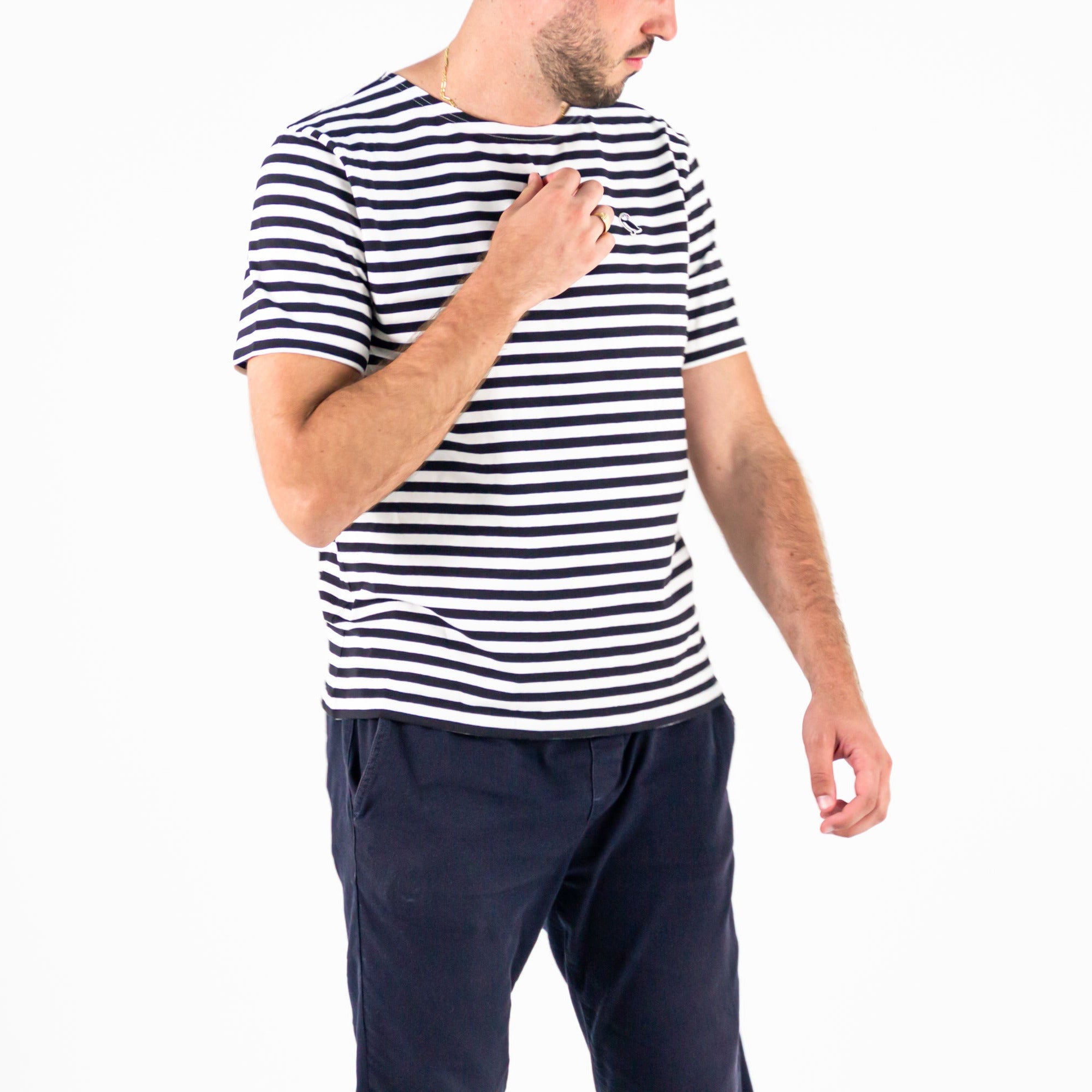 La Marinière 1858 manga corta - Hombre Blanco - Gauvain Paris