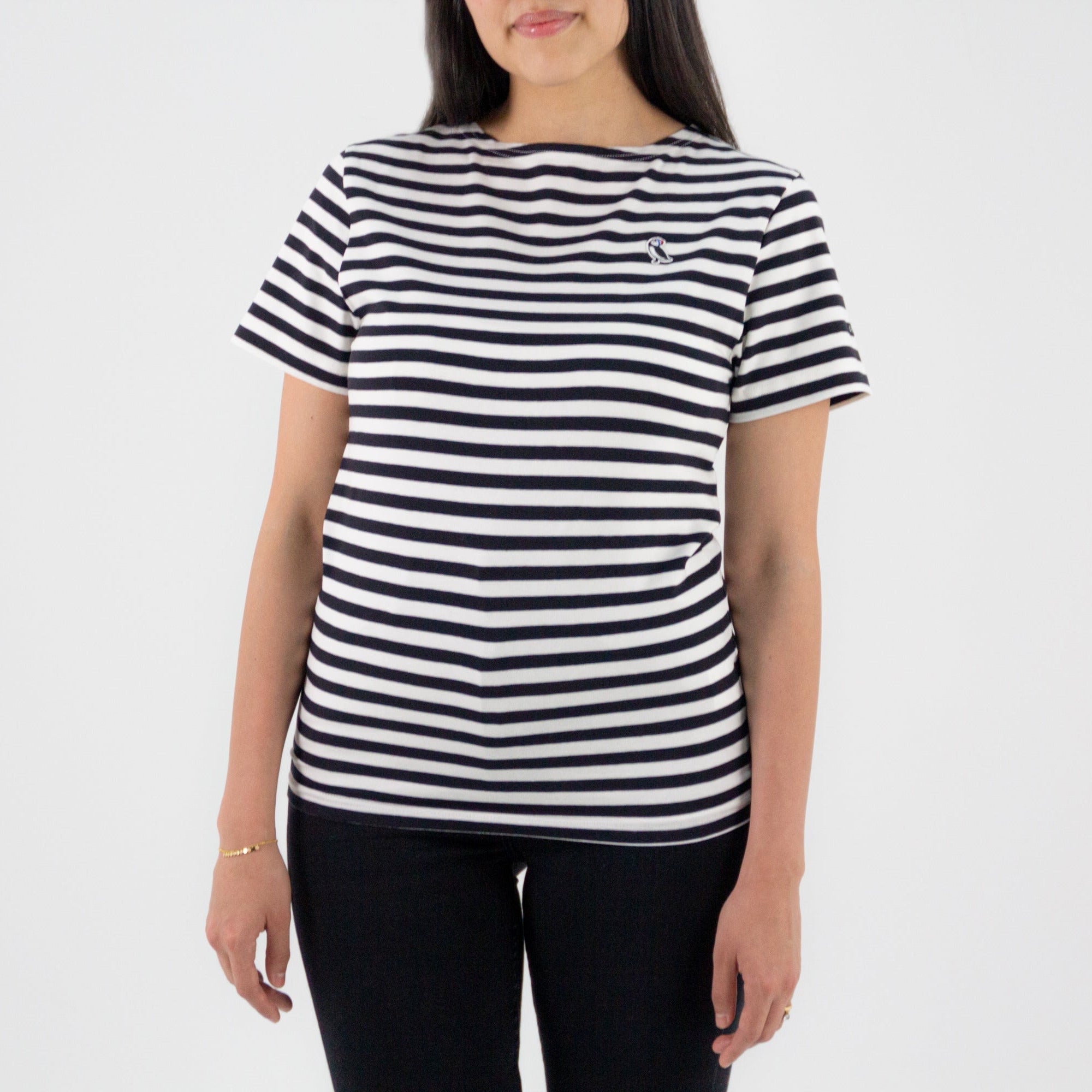 La Marinière 1858 manga corta - Mujer Blanco - Gauvain Paris